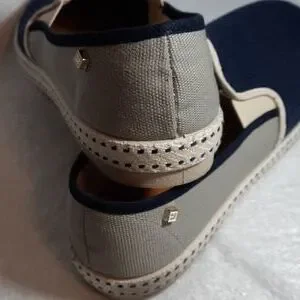 Rivieras slip on canvas leisure shoes. 318 Rivieras is Classic Canvas & Mesh Bleu de Travail – Rivieras  main image 3